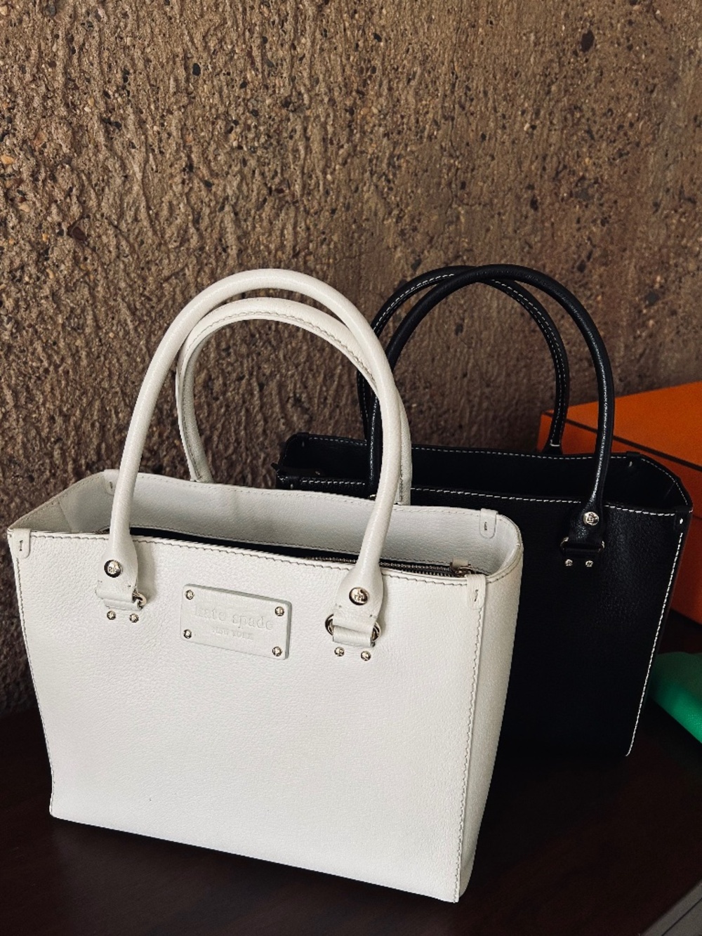 Kate Spade Wellesley Quinn Satchel – White Pebbled Leather | Rare & Rarely Used